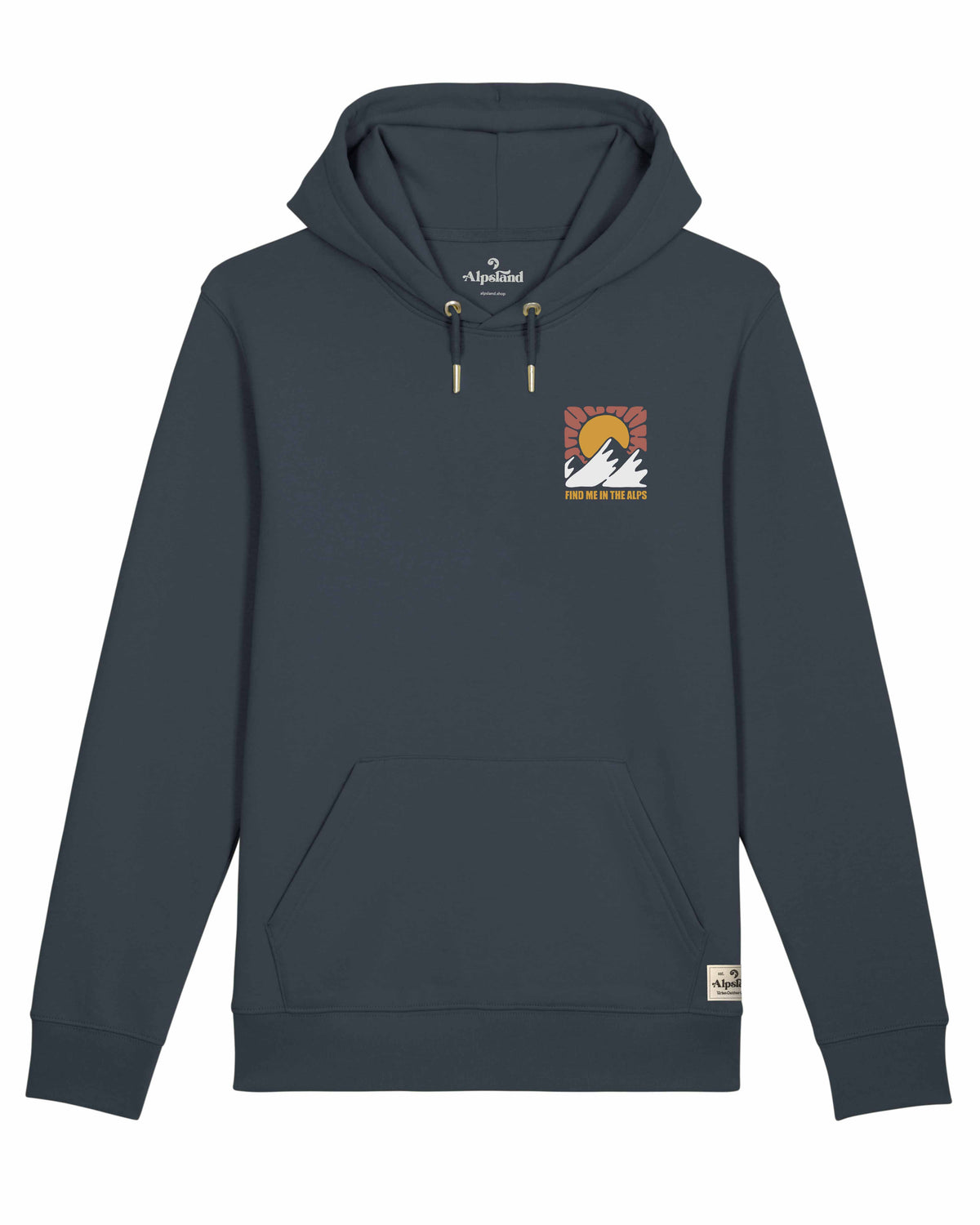 Find me in the Alps Unisex Bio Hoodie – Alpsland – Wandern, Berge, Alpen