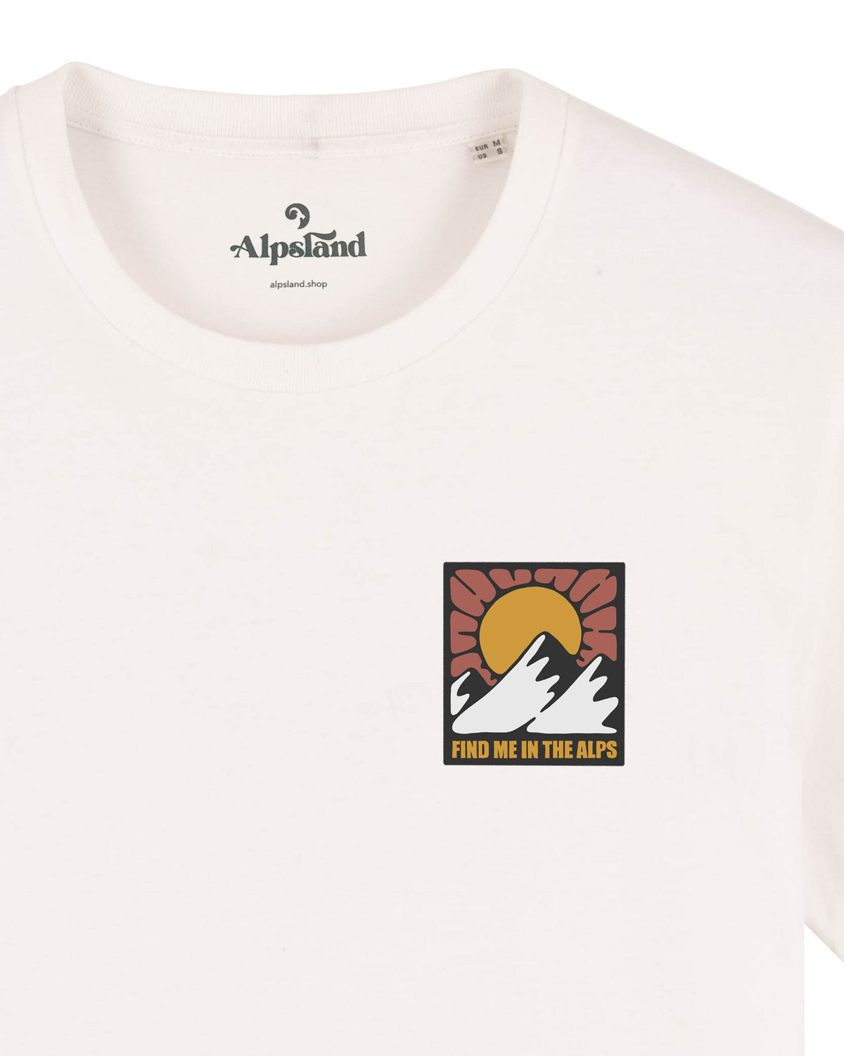 Find me in the Alps Herren Bio T-Shirt – Alpsland – Wandern, Berge, Alpen