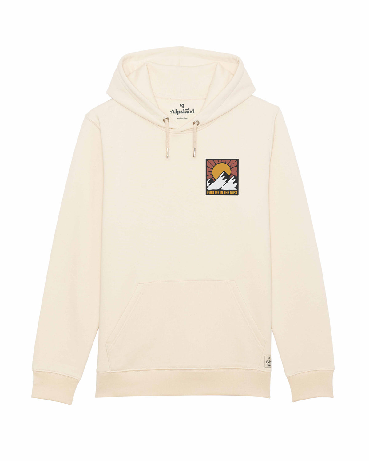 Find me in the Alps Unisex Bio Hoodie – Alpsland – Wandern, Berge, Alpen