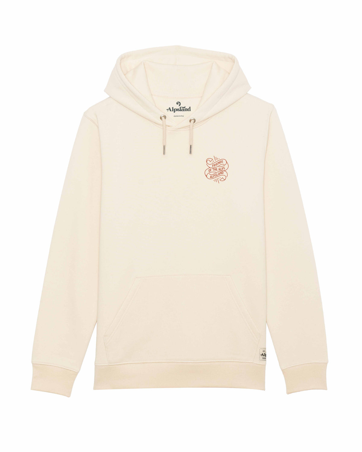 Ziegen Friend of the Alps Unisex Bio Hoodie – Alpsland – Wandern, Berge, Ziegen, Alpen