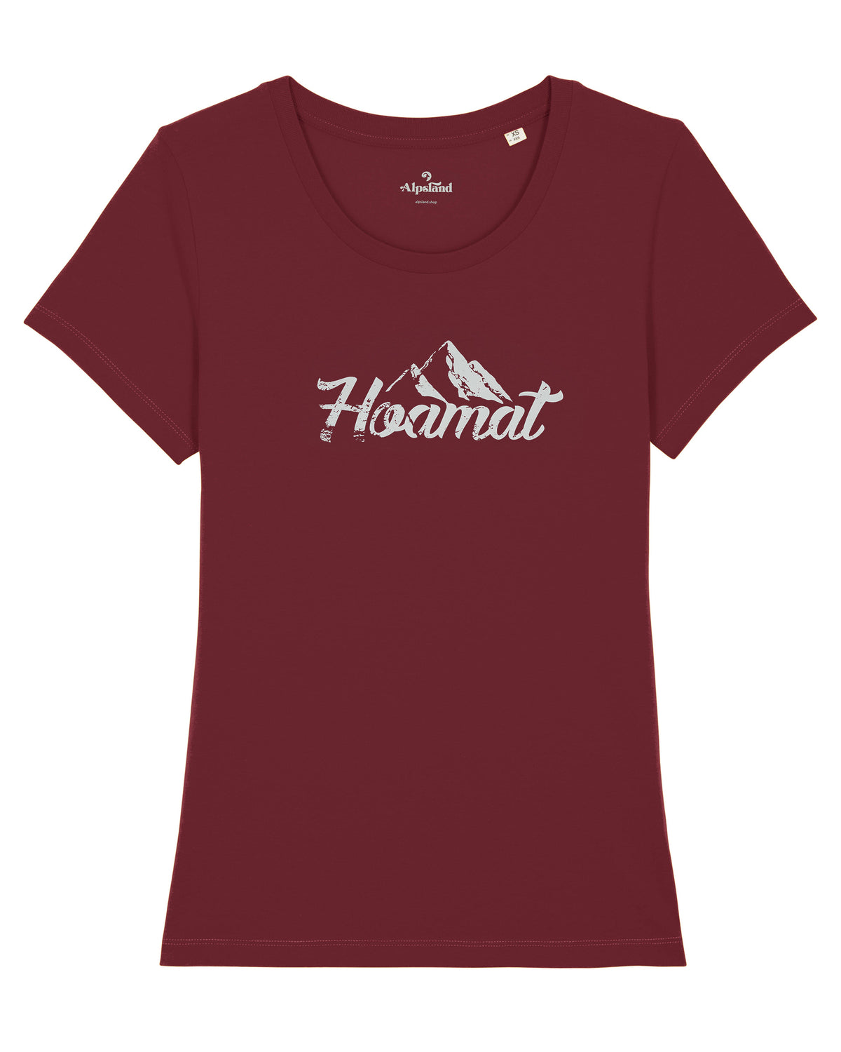 Hoamat Damen Bio T-Shirt – Alpsland – Wandern, Berge, Heimat, Alpen