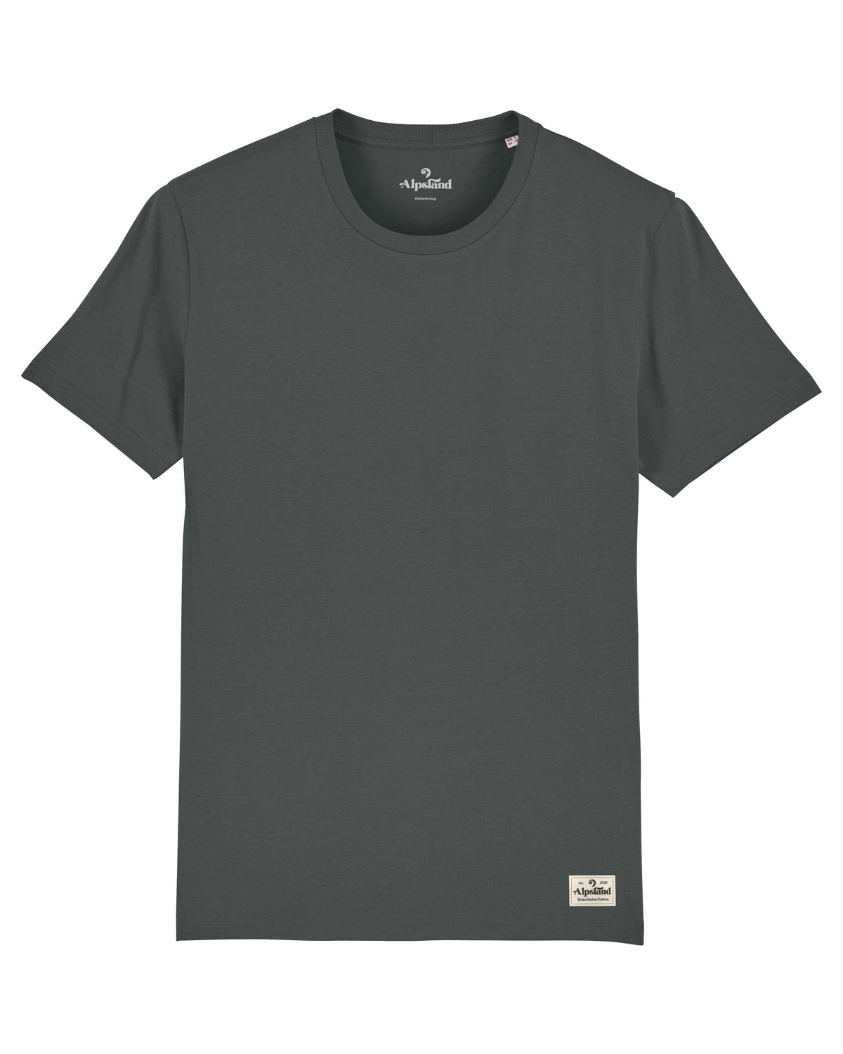 Seceda Herren Bio T-Shirt Detail – Alpsland – Wandern, Südtirol, Dolomiten