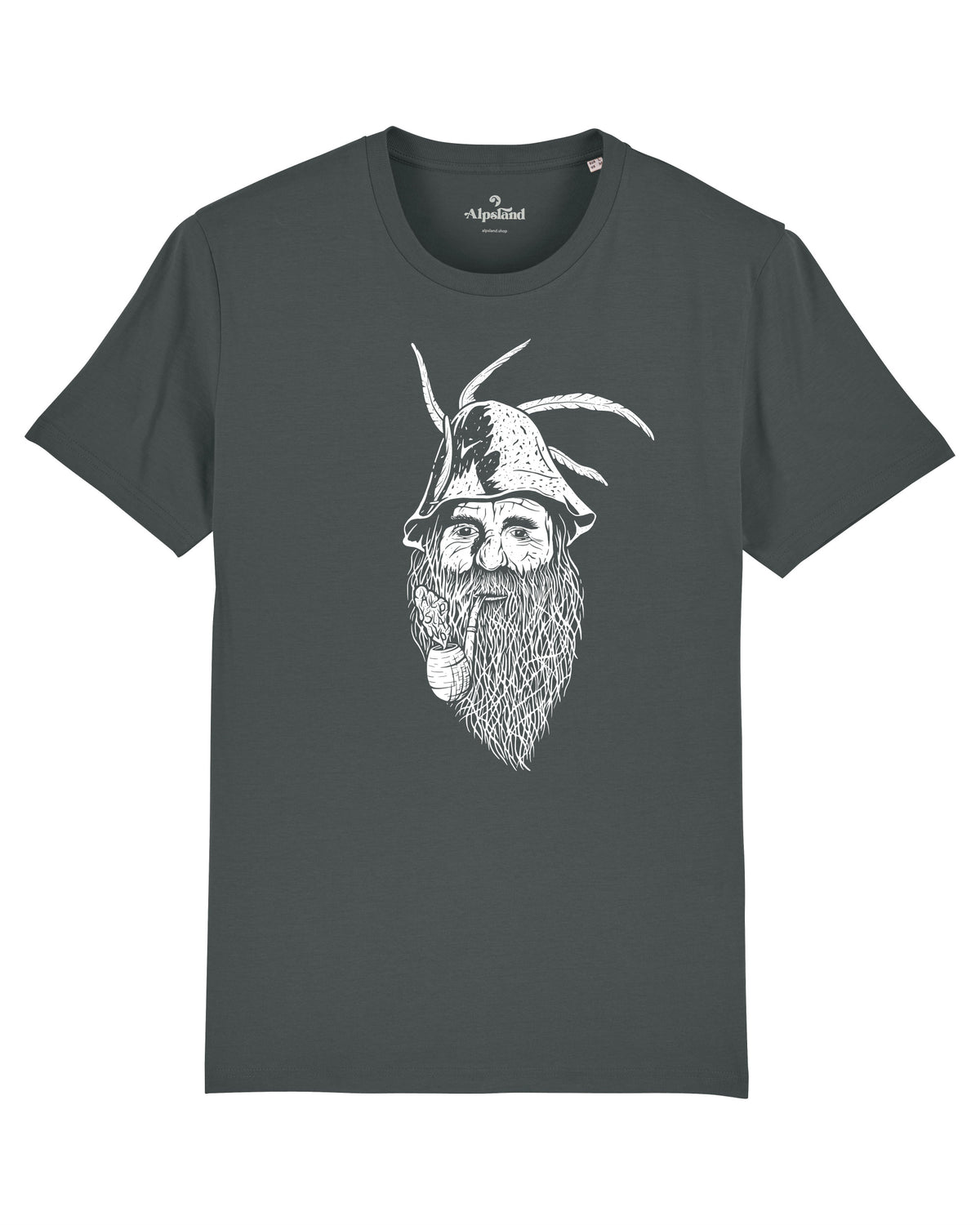 Alm Öhi Herren Bio T-Shirt – Alpsland – Wandern, Alm, Berge, Alpen