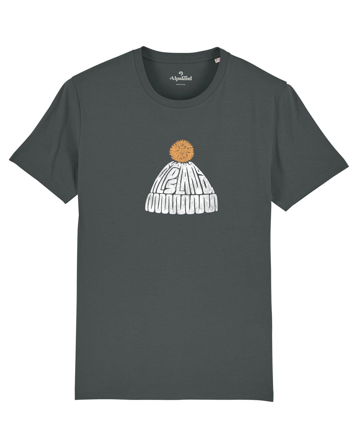 Mütze Alpsland Herren Bio T-Shirt – Alpsland – Winter, Ski, Berge, Alpen