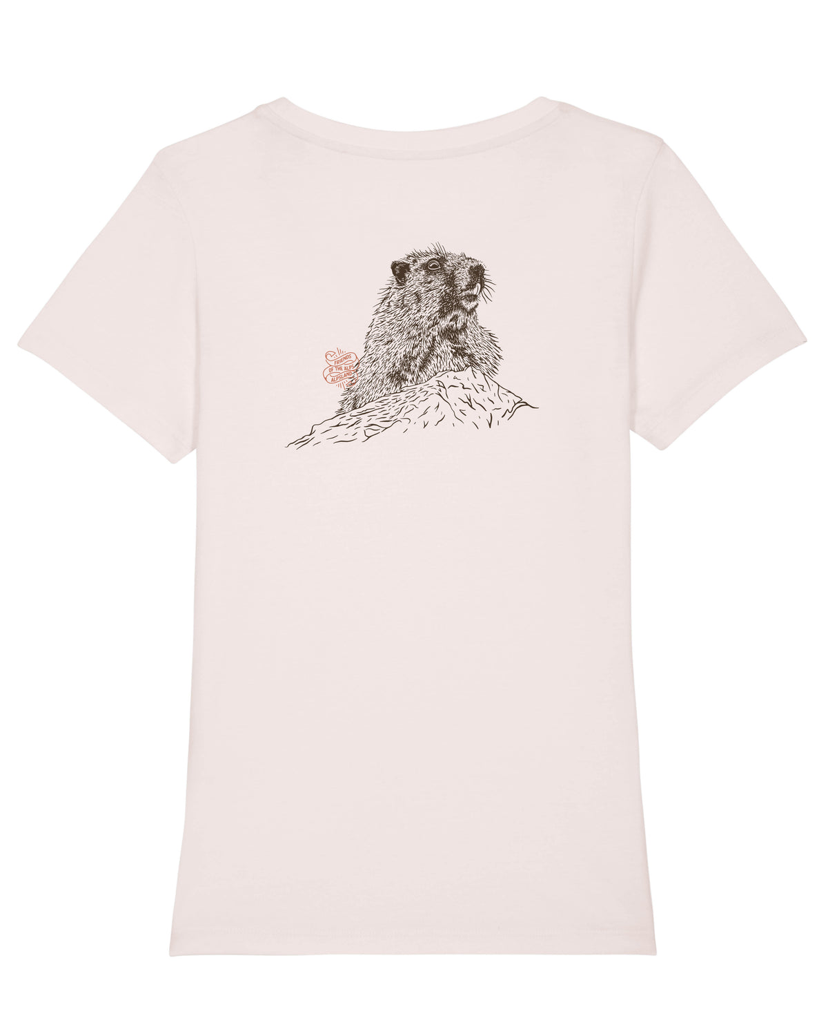 Murmeltier Friend of the Alps Damen Bio T-Shirt – Alpsland – Wandern, Berge, Murmeltier