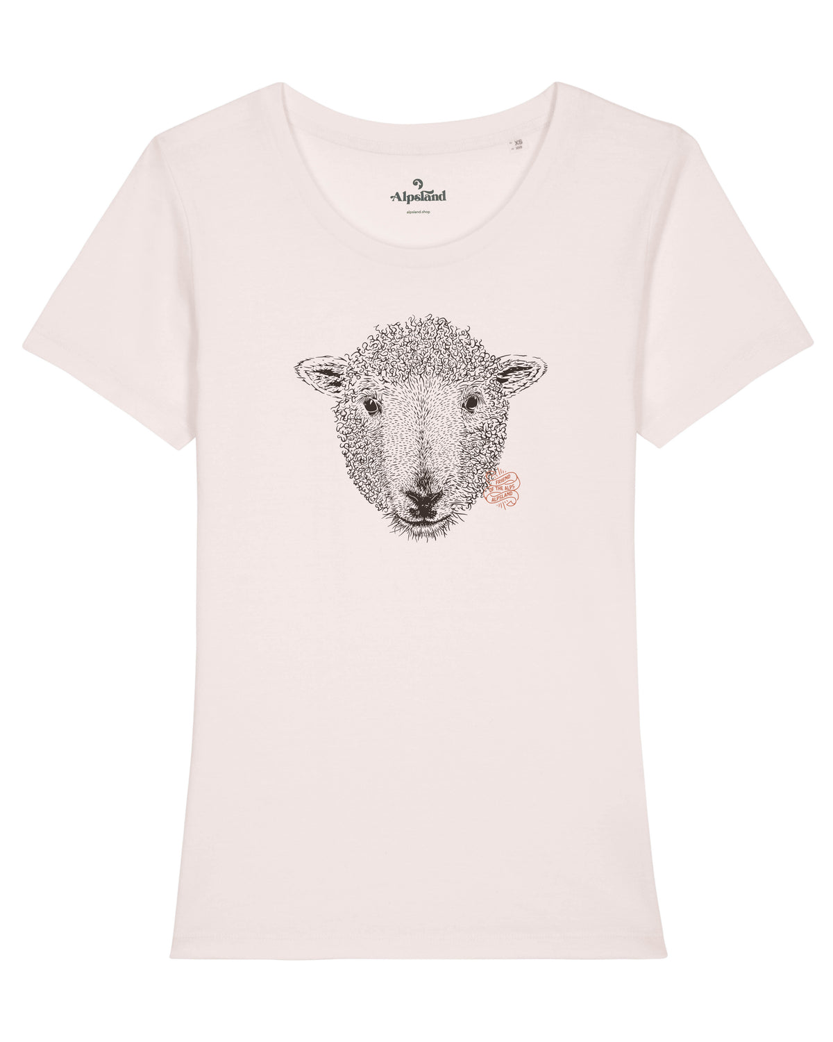 Schaf Friend of the Alps Damen Bio T-Shirt – Alpsland – Wandern, Berge, Schaf, Natur