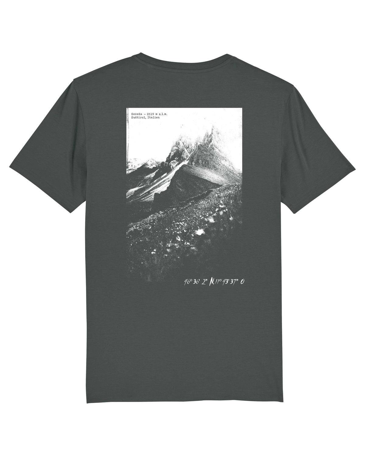 Seceda Herren Bio T-Shirt – Alpsland – Wandern, Südtirol, Dolomiten, Alpen