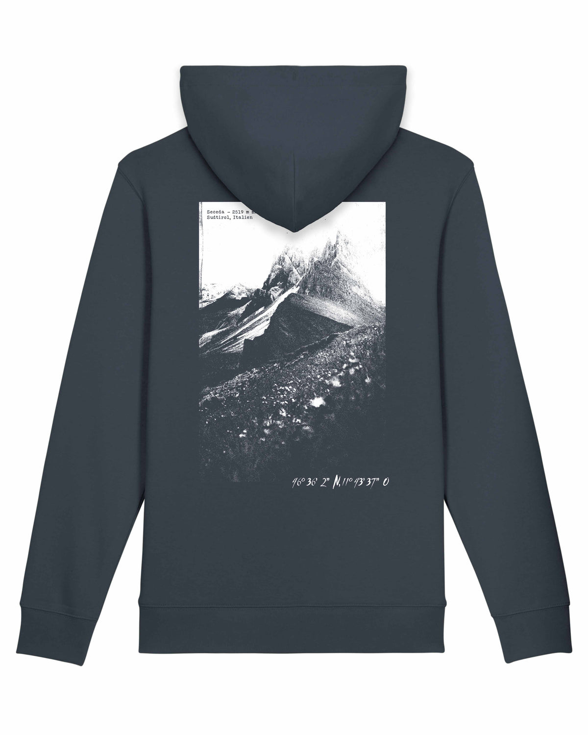 Seceda Unisex Bio Hoodie – Alpsland – Wandern, Südtirol, Dolomiten, Alpen
