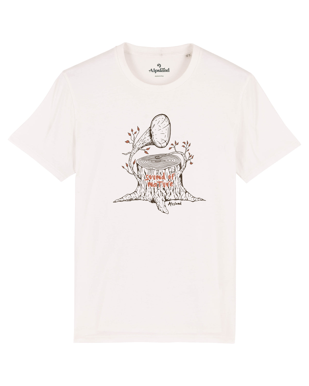 Sound of Nature Herren Bio T-Shirt – Alpsland – Natur, Wandern, Berge, Alpen