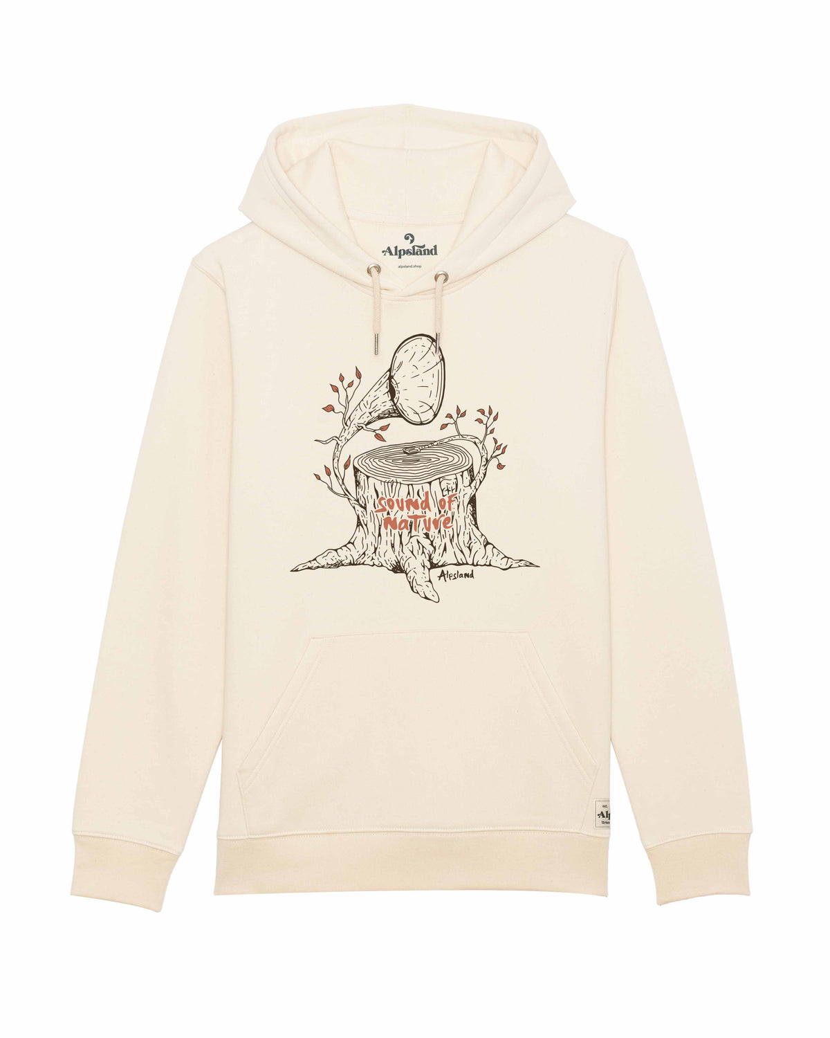 Sound of Nature Unisex Bio Hoodie – Alpsland – Natur, Wandern, Berge, Alpen