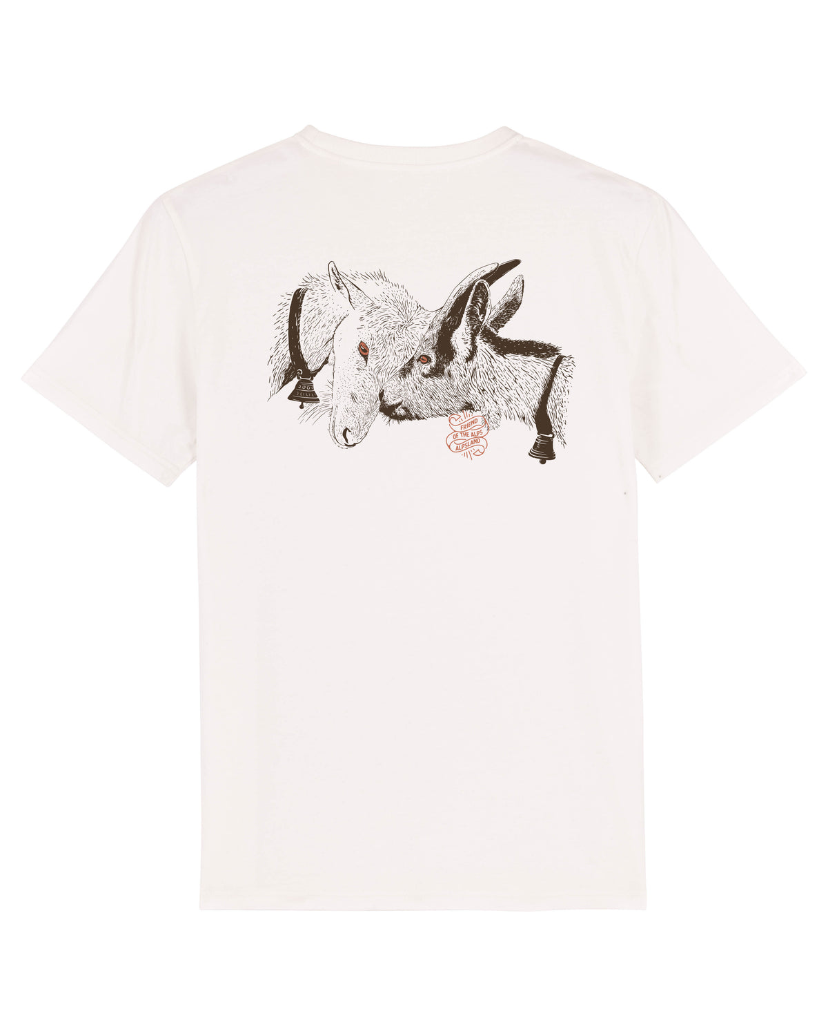 Ziegen Friend of the Alps Herren Bio T-Shirt – Alpsland – Wandern, Berge, Ziegen, Alpen