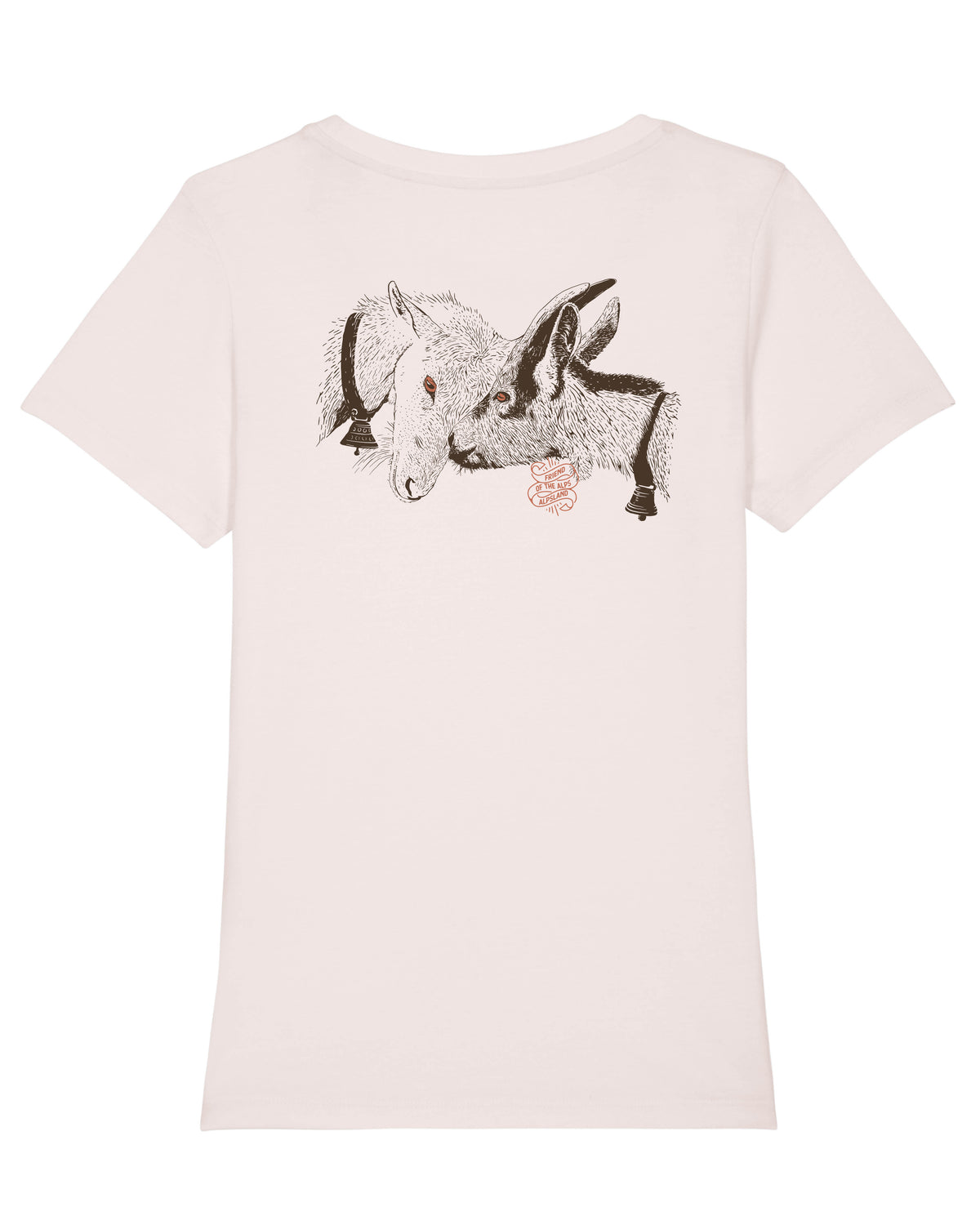 Ziegen Friend of the Alps Damen Bio T-Shirt – Alpsland – Wandern, Berge, Ziegen, Alpen